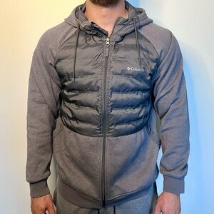 Grey Columbia Sportswear Zip-Up Hoodie Size Large